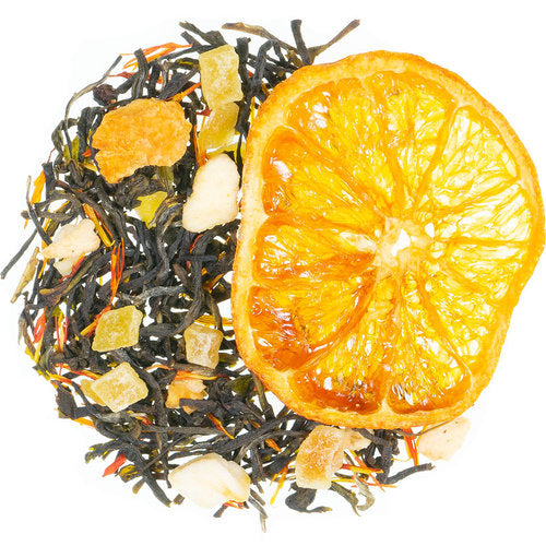 Grapefruit Mandarine, Grüntee mit Fruchtstückchen aromatisiert