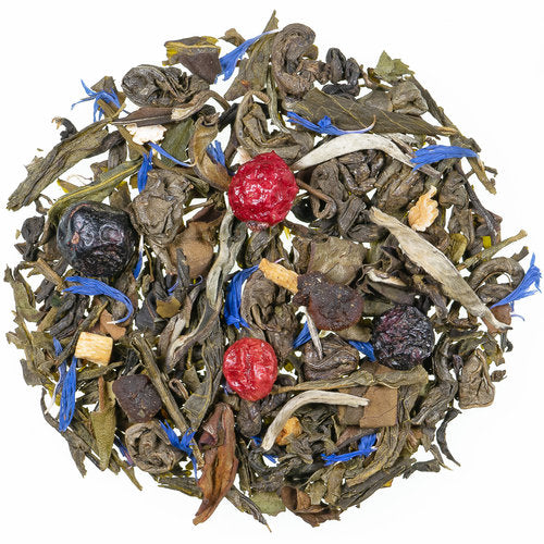 Ewiges Leben - Grünteemischung - mit Kräutern und Fruchtstückchen aromatisiert